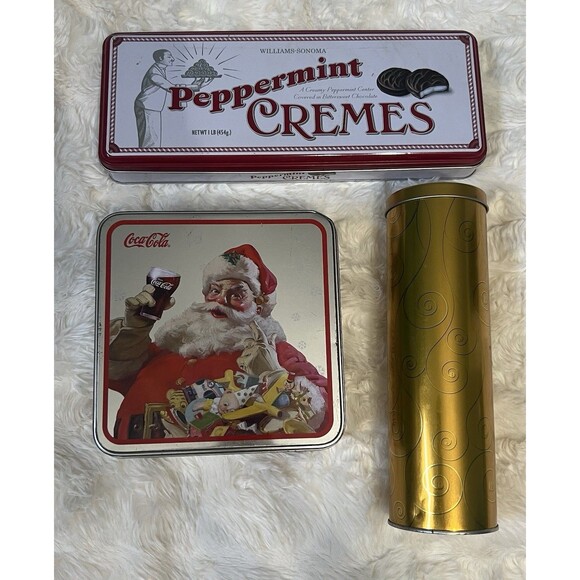 Christmas Tin Bundle Great For Collecting Or Gifts - Picture 1 of 8